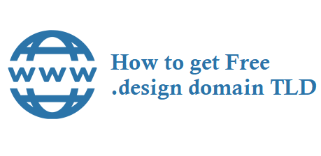 How to get Free .design domain TLD